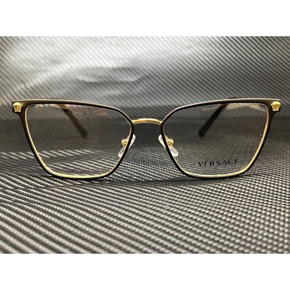 SALE! Versace Gold Matte Black 54mm Women's Eyeglasses! - Picture 2 of 4